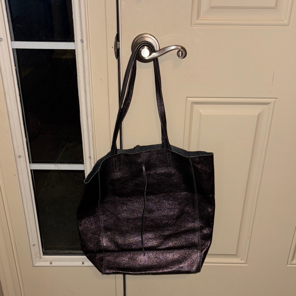 Elegant Metallic Tote Bag